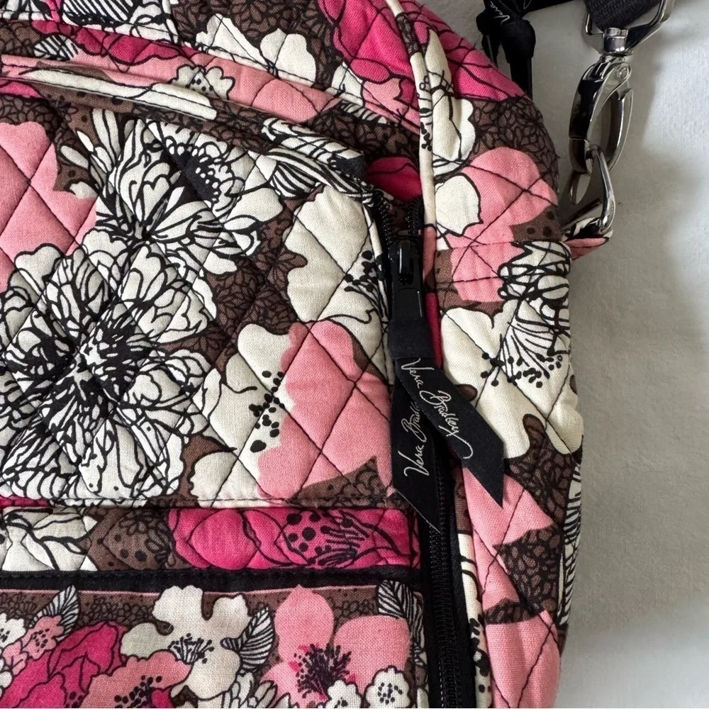 Vera Bradley mocha rouge crossbody laptop bag - Picture 4 of 10